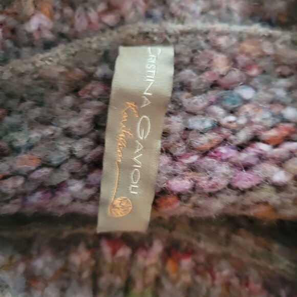 Cristina Gavioli Wool-Blend Multicolor Knit Sweater - Womens M - Picture 4 of 5